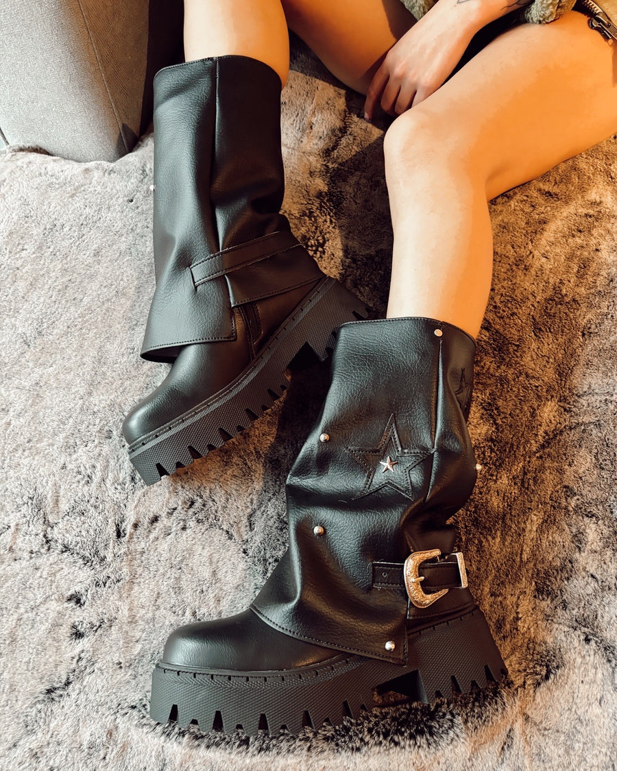 PARTY BOOTS BOHO BLACK