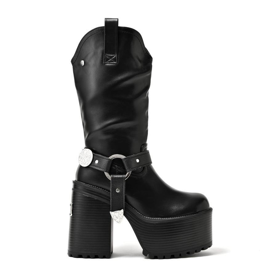 STOMPER BOTA MUJER NEGRA