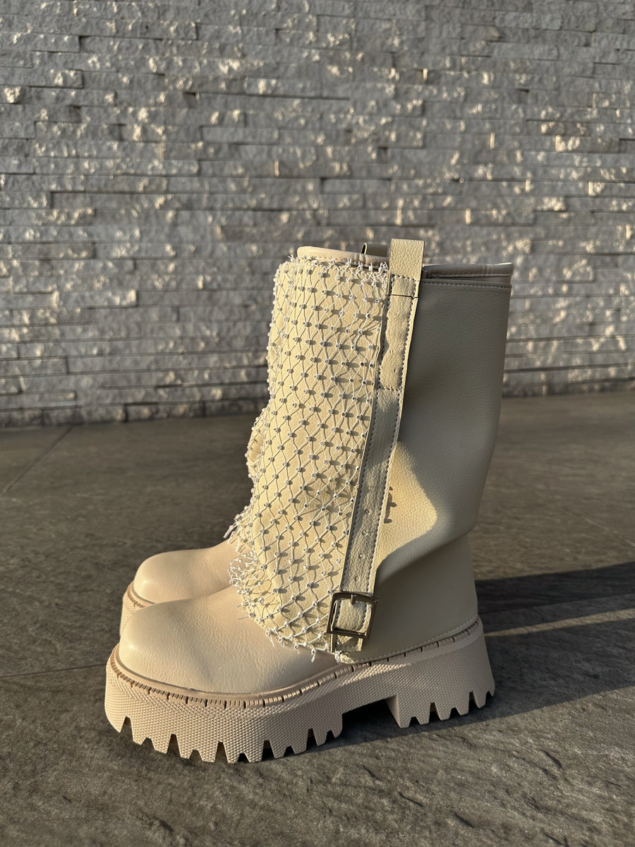 PARTY BOOTS GLAM BEIGE